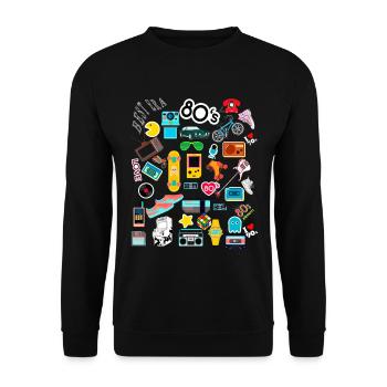 Die beste Generation der 1970er 1980er 1990 - Unisex Pullover - Schwarz - Vorne - Alina (178cm) & Michal (187cm)