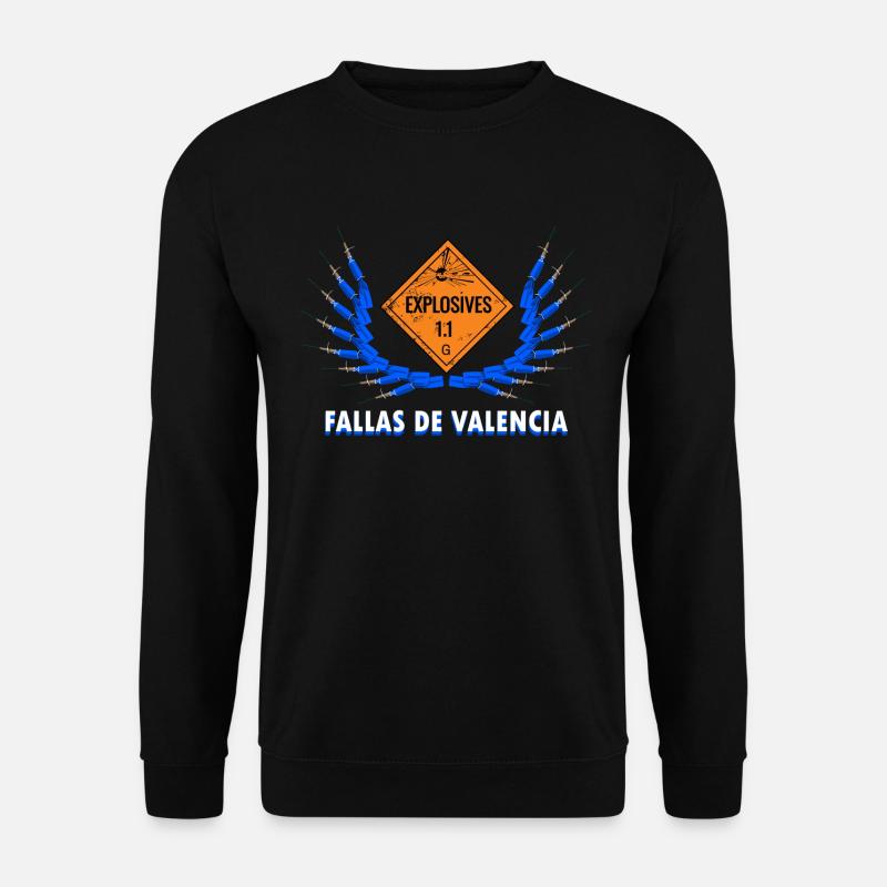 Fallas De Valencia Feux d’artifice Pyro - Sweat-shirt Unisexe - noir