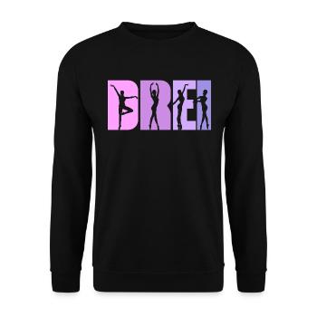 3. Geburtstag Mädchen 3 Jahre alt Ballet Ballerina - Unisex Pullover - Schwarz - Vorne - Alina (178cm) & Michal (187cm)