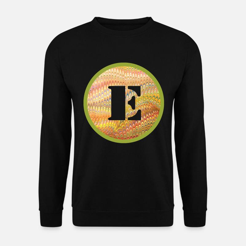 E 37 Letter E - Unisex Sweatshirt - black