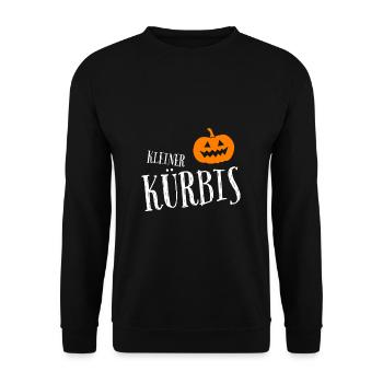 Halloween Kostüm Kürbis Kinder - Unisex Pullover - Schwarz - Vorne - Alina (178cm) & Michal (187cm)