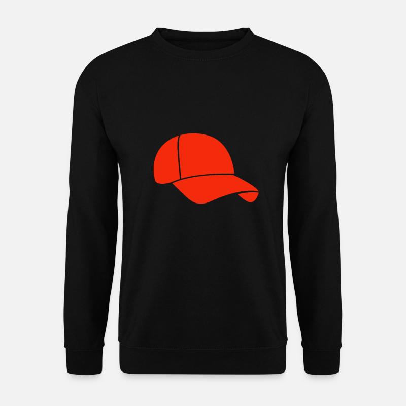 Rote Kappe Cappie Kap Cap - Unisex Pullover - Schwarz