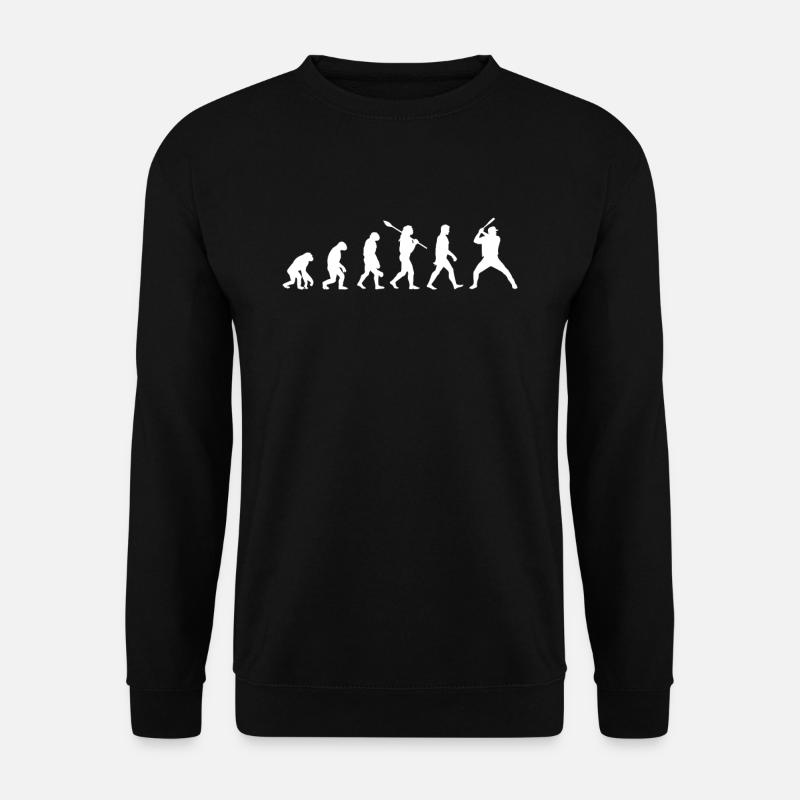 Évolution du baseball - Sweat-shirt Unisexe - noir