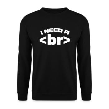 Programmeur informatique code informatique cadeau - Sweat-shirt Unisexe - noir - Devant - Alina (178cm) & Michal (187cm)