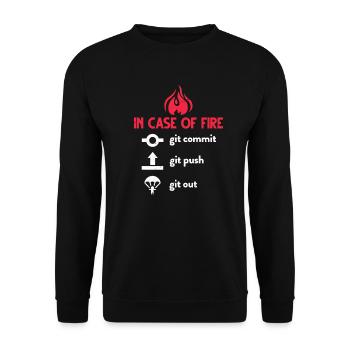 programmer - Unisex Sweatshirt - black - Front - Alina (178cm) & Michal (187cm)