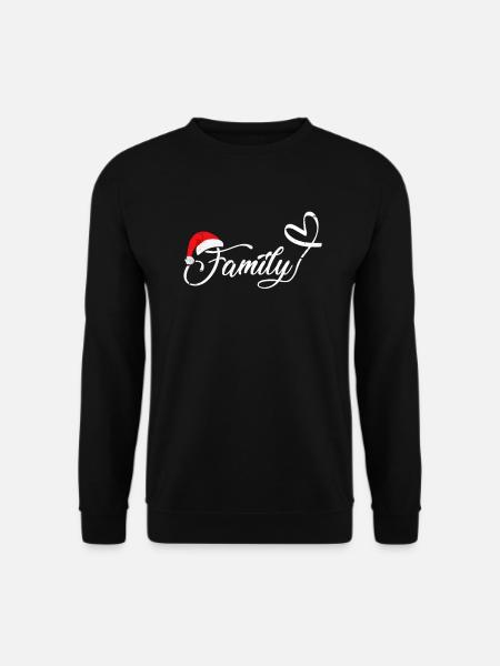Familie Weihnachten - Unisex Pullover - Schwarz