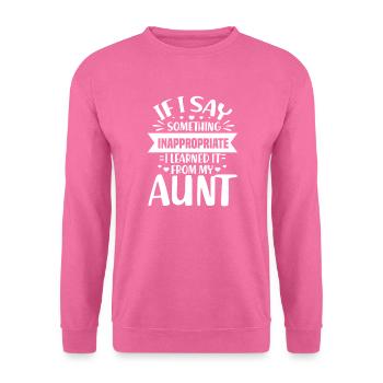 Tante Nichte Neffe - Unisex Pullover - Pink - Vorne