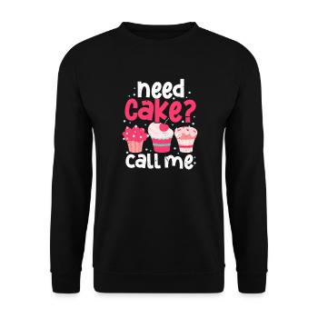 Cuire le boulanger boulanger gâteau boulangerie cadeau - Sweat-shirt Unisexe - noir - Devant - Alina (178cm) & Michal (187cm)
