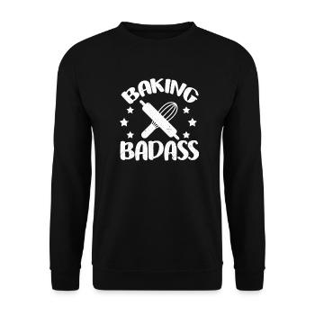 to bake - Unisex Sweatshirt - black - Front - Alina (178cm) & Michal (187cm)