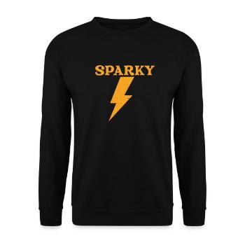 Electrician electricity electrics electronics gift - Unisex Sweatshirt - black - Front - Alina (178cm) & Michal (187cm)