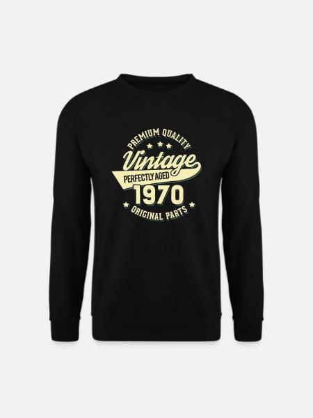 Vintage 1970 - Unisex Pullover - Schwarz