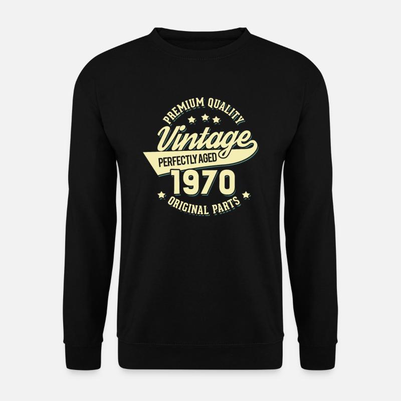 Vintage 1970 - Unisex Pullover - Schwarz