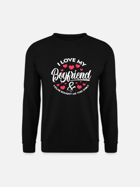 boyfriend girlfriend - Unisex Sweatshirt - black