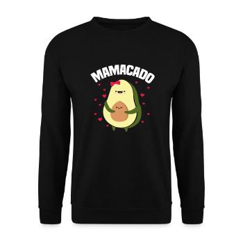 Cadeau de grossesse enceinte avocat - Sweat-shirt Unisexe - noir - Devant - Alina (178cm) & Michal (187cm)
