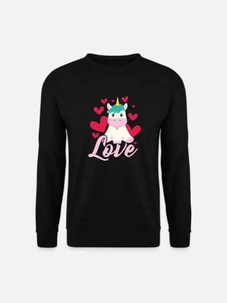 Licorne - Sweat-shirt Unisexe - noir