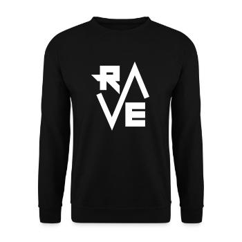 Rave - Unisex Pullover - Schwarz - Vorne - Alina (178cm) & Michal (187cm)
