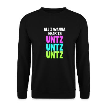 Techno - Unisex Pullover - Schwarz - Vorne - Alina (178cm) & Michal (187cm)