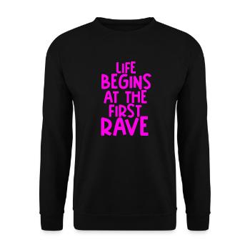 Rave - Unisex Pullover - Schwarz - Vorne - Alina (178cm) & Michal (187cm)