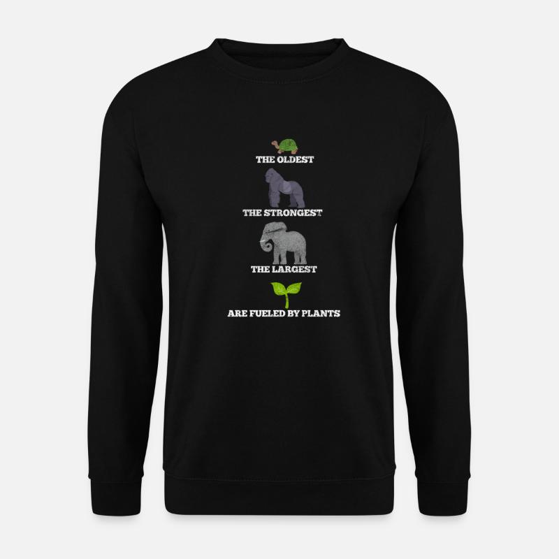 Végétalien Végétalien Végétalien Végétarien Végétarien - Sweat-shirt Unisexe - noir