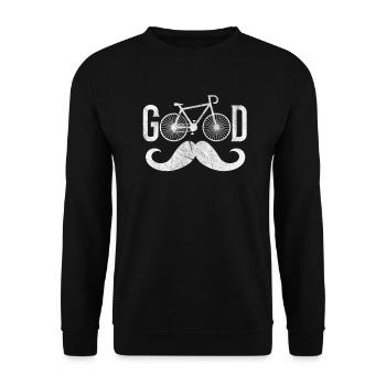 Fahrrad - Unisex Pullover - Schwarz - Vorne - Alina (178cm) & Michal (187cm)