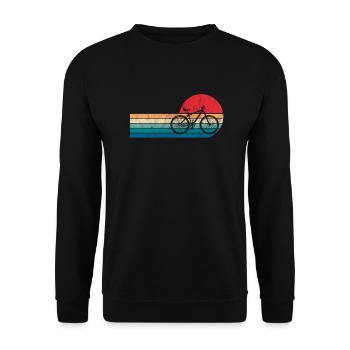 vélo de montagne - Sweat-shirt Unisexe - noir - Devant - Alina (178cm) & Michal (187cm)