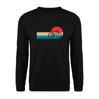 Bicycle bike cycling racing bike bike gift - Unisex Sweatshirt - black - Front - Alina (178cm) & Michal (187cm)