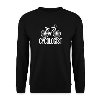 Cyclist bike bike bike bikes gift - Unisex Sweatshirt - black - Front - Alina (178cm) & Michal (187cm)