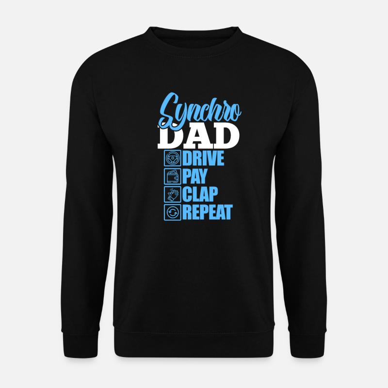 Synchronized swimming father - Unisex Sweatshirt - black