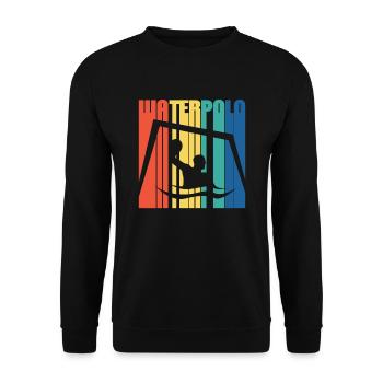 Wasserball - Unisex Pullover - Schwarz - Vorne - Alina (178cm) & Michal (187cm)