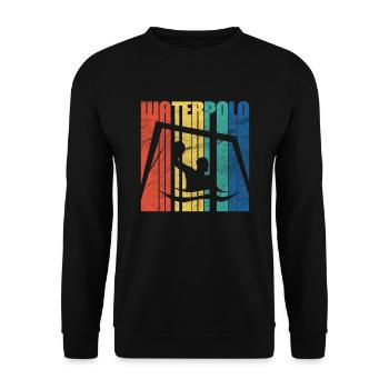 Water polo water sport water polo player gift - Unisex Sweatshirt - black - Front - Alina (178cm) & Michal (187cm)