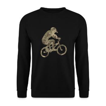 Cadeau vélo vélo BMX freestyle - Sweat-shirt Unisexe - noir - Devant - Alina (178cm) & Michal (187cm)
