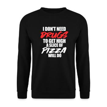 diabetes - Unisex Sweatshirt - black - Front - Alina (178cm) & Michal (187cm)