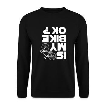 Fahrrad - Unisex Pullover - Schwarz - Vorne - Alina (178cm) & Michal (187cm)