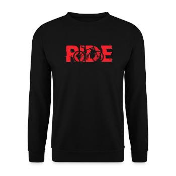 vélo de montagne - Sweat-shirt Unisexe - noir - Devant - Alina (178cm) & Michal (187cm)