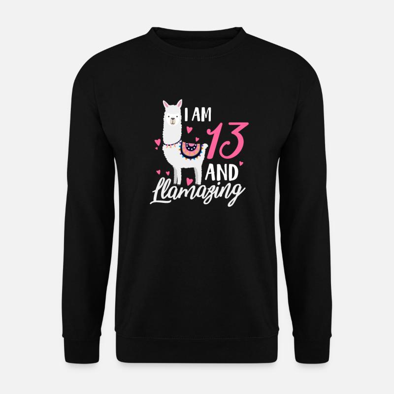 Lama du 13e anniversaire - Sweat-shirt Unisexe - noir