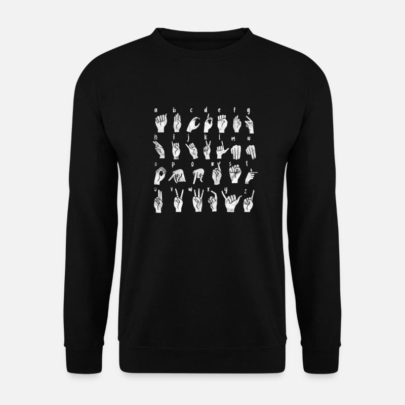 Sign language - Unisex Sweatshirt - black