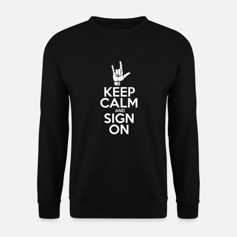 Sign language - Unisex Sweatshirt - black