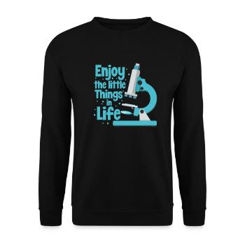 biology - Unisex Sweatshirt - black - Front - Alina (178cm) & Michal (187cm)