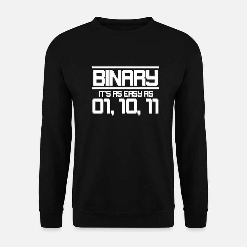 Code binaire - Sweat-shirt Unisexe - noir