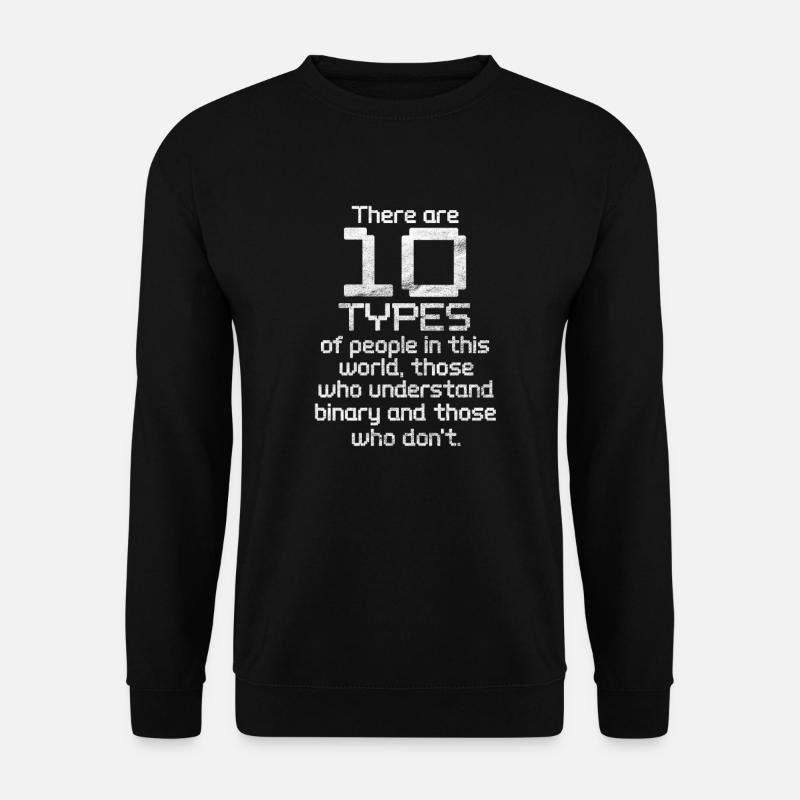 Code binaire - Sweat-shirt Unisexe - noir