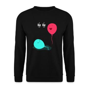 Biology Science Chemistry Laboratory Gift - Unisex Sweatshirt - black - Front - Alina (178cm) & Michal (187cm)