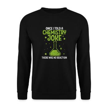 Cadeau de laboratoire de chimie chimiste science - Sweat-shirt Unisexe - noir - Devant - Alina (178cm) & Michal (187cm)