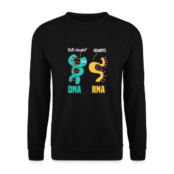 Biology science chemistry laboratory gift - Unisex Sweatshirt - black - Front - Alina (178cm) & Michal (187cm)