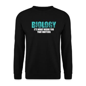 La biologie - Sweat-shirt Unisexe - noir - Devant - Alina (178cm) & Michal (187cm)