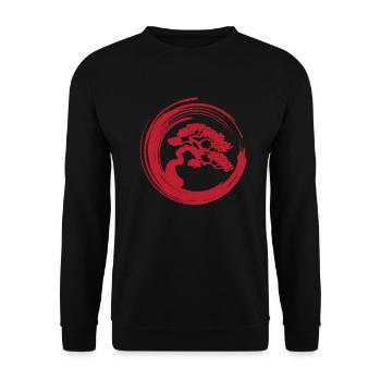 Bonsai - Sweat-shirt Unisexe - noir - Devant - Alina (178cm) & Michal (187cm)