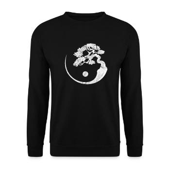 bonsai - Unisex Sweatshirt - black - Front - Alina (178cm) & Michal (187cm)