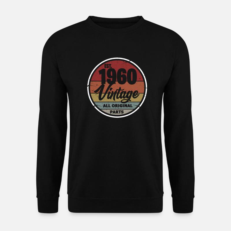 Vintage 1960 - Unisex Pullover - Schwarz