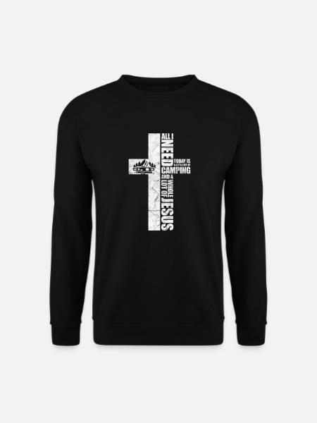Camping Jesus - Sweat-shirt Unisexe - noir