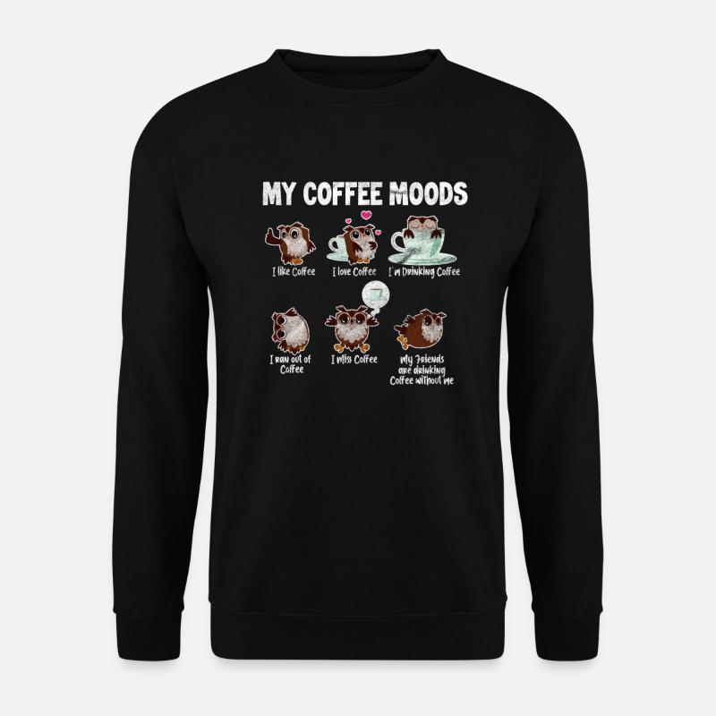Chouette café - Sweat-shirt Unisexe - noir
