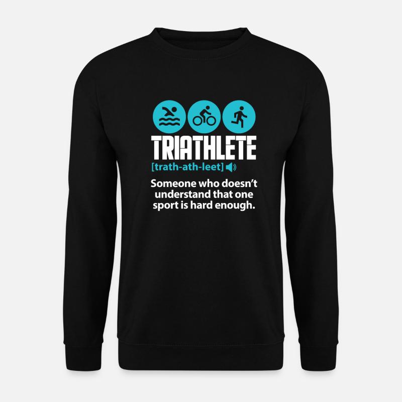 Triathlon - Unisex Pullover - Schwarz